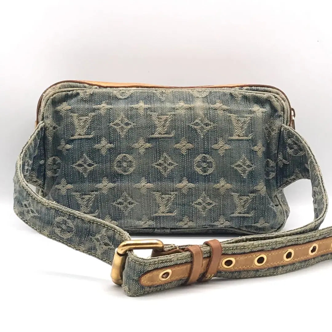 Louis Vuitton Denim Bum Bag Waist Pouch Debag Shoulder Bag