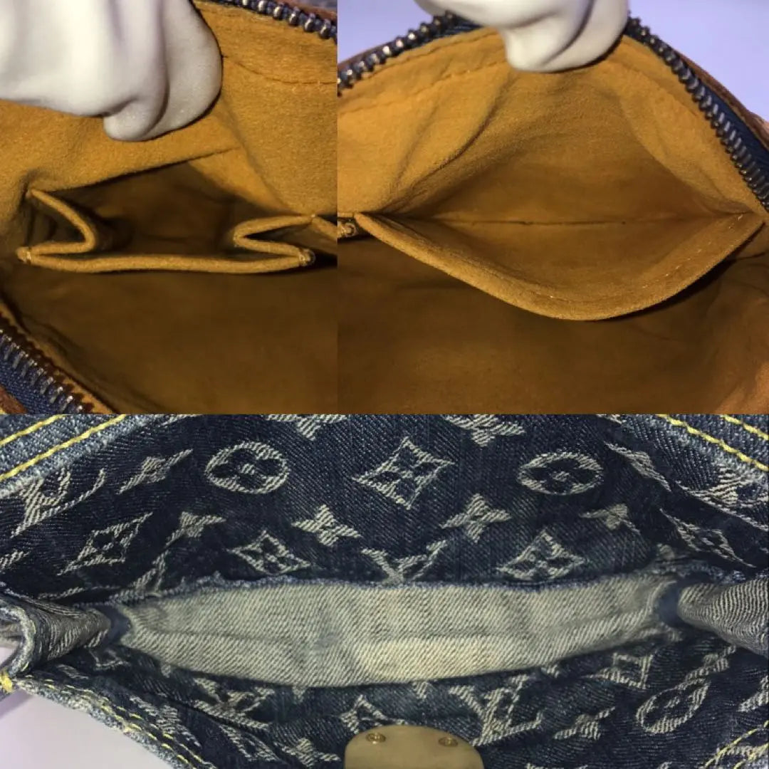 Louis Vuitton Denim Bum Bag Waist Pouch Debag Shoulder Bag