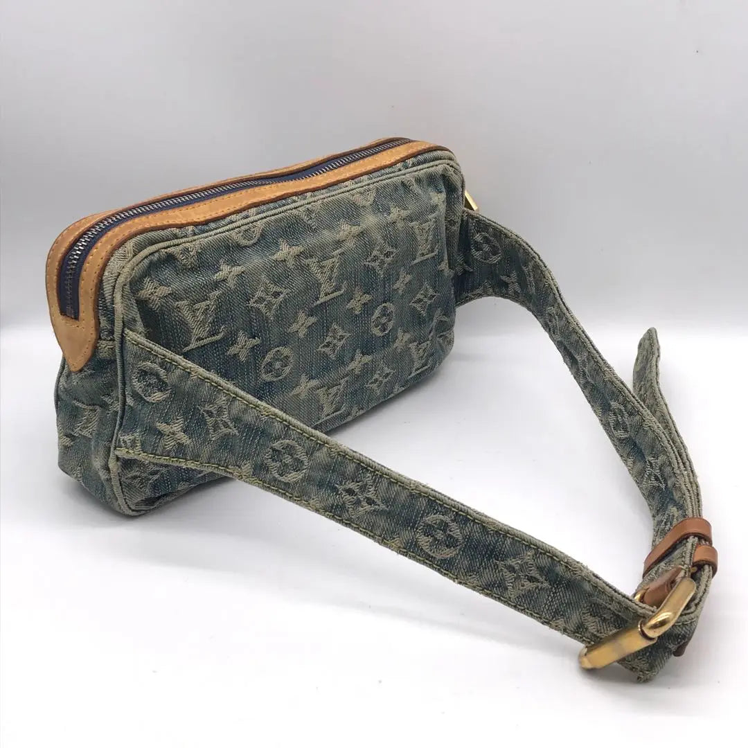 Louis Vuitton Denim Bum Bag Waist Pouch Debag Shoulder Bag