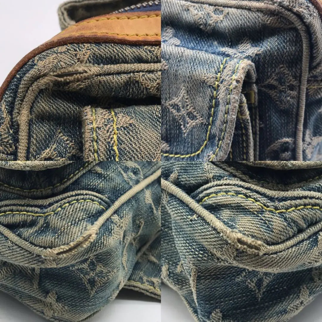 Louis Vuitton Denim Bum Bag Waist Pouch Debag Shoulder Bag