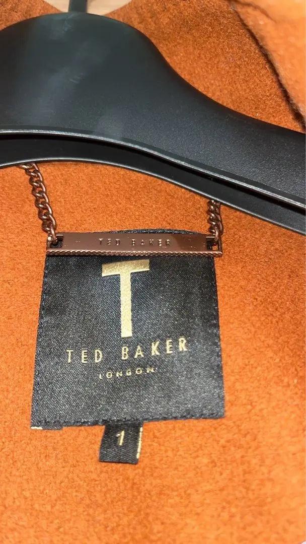 [Buen estado] Lengua de abrigo superior con cinturón largo de TED BAKER | 【美品】TED BAKER ロング ベルト トップコート タン