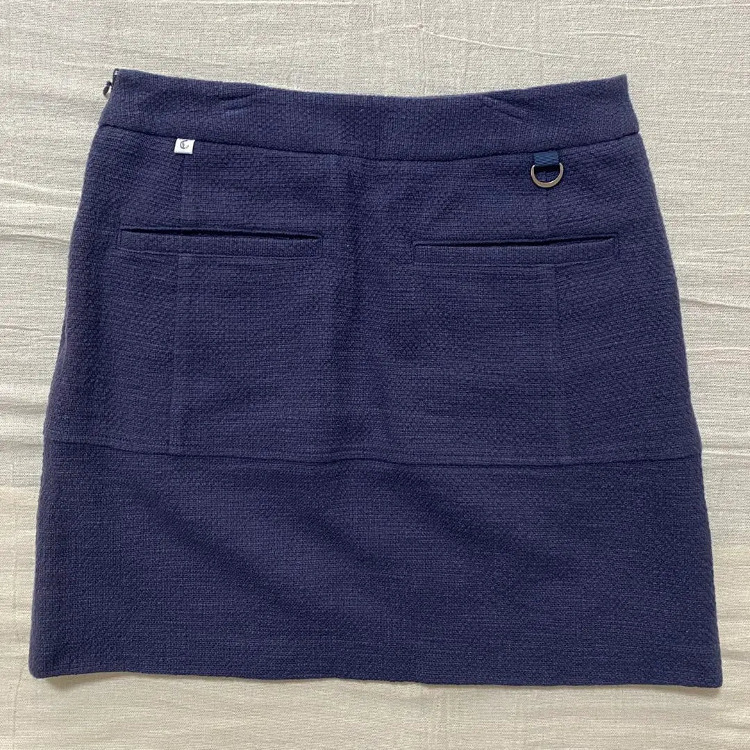 ●Calloway Golf ●Skirt Navy Silver Button Women's S Stretch