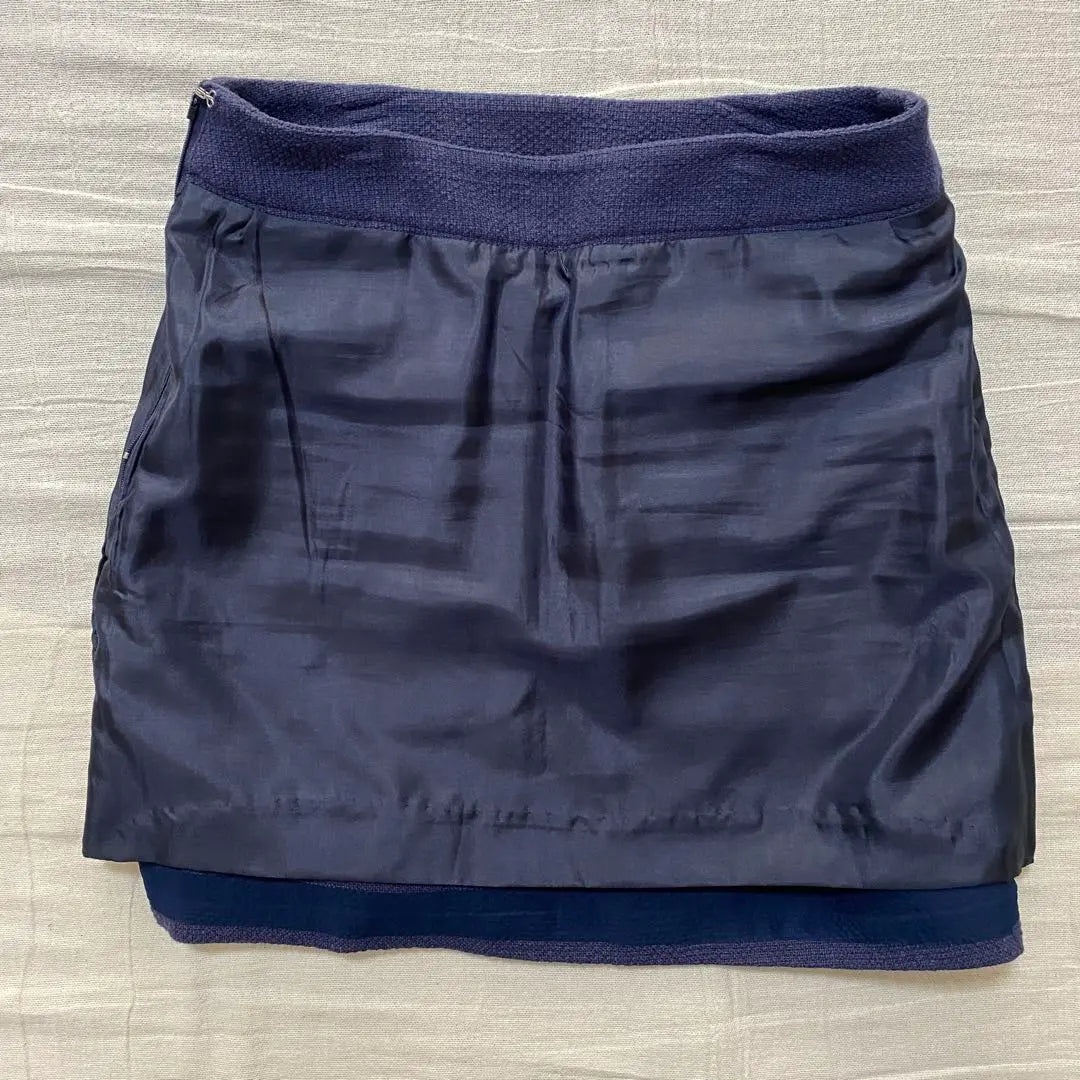 ●Calloway Golf ●Skirt Navy Silver Button Women's S Stretch