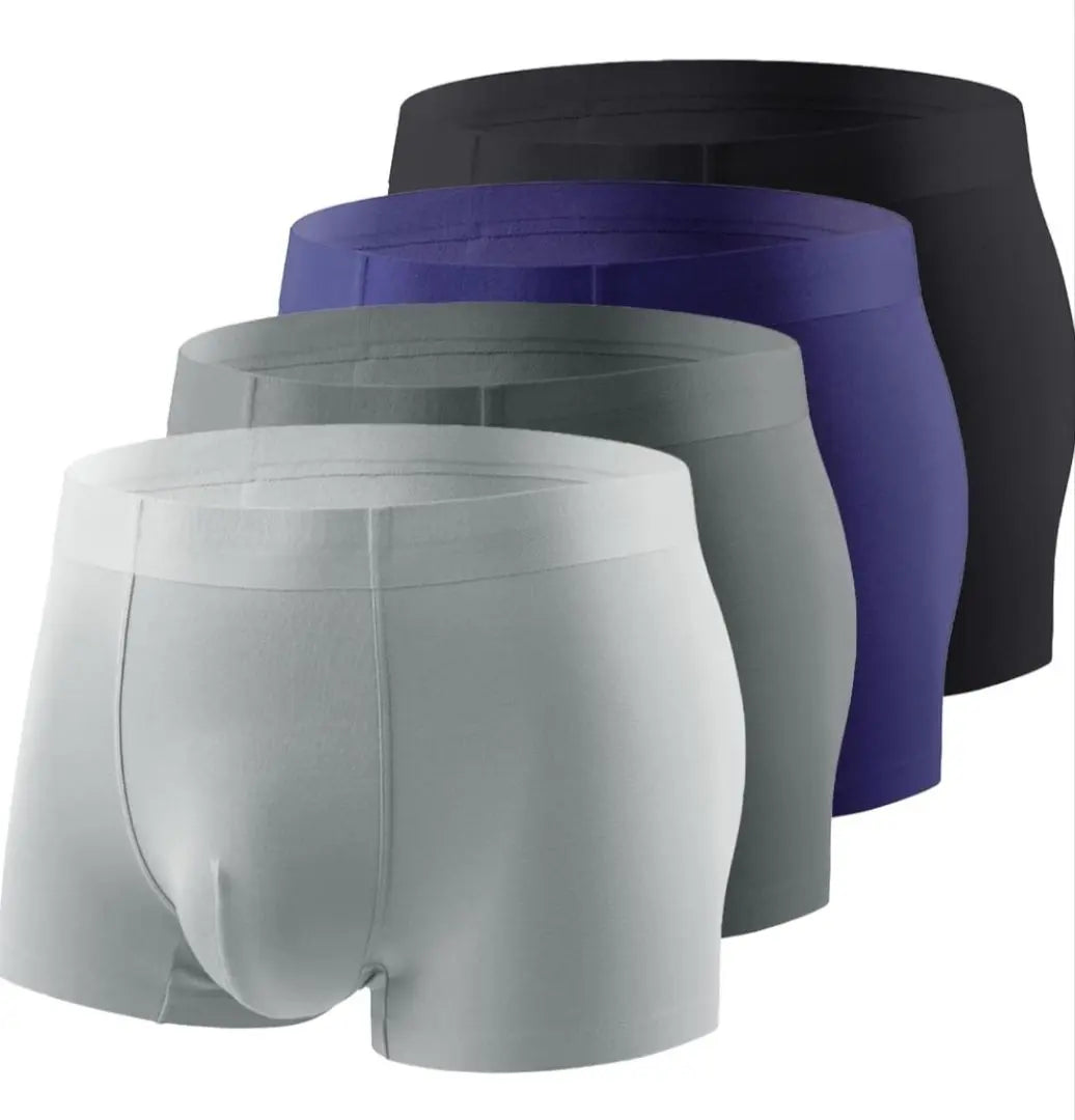 [SOREIYU] Men's Boxer Shorts Set of 4 Underwear 2XL