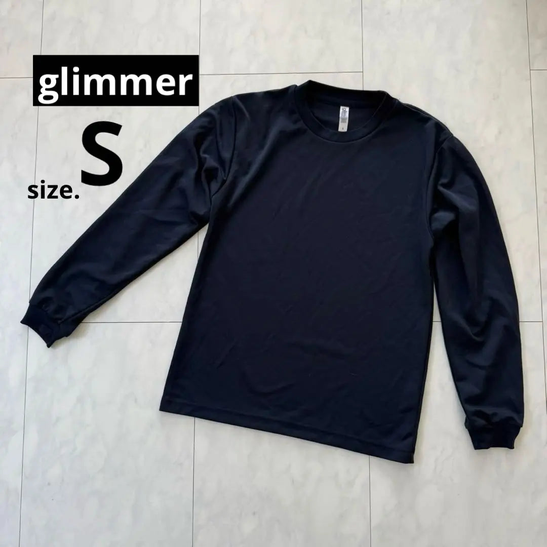 [glimmer] Dry long sleeve T-shirt Navy Men's S