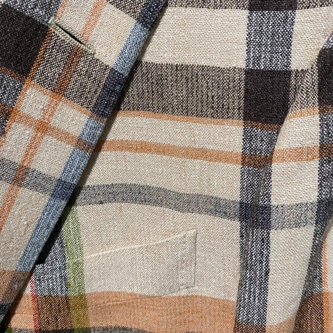 [LARDINI] Check pattern jacket