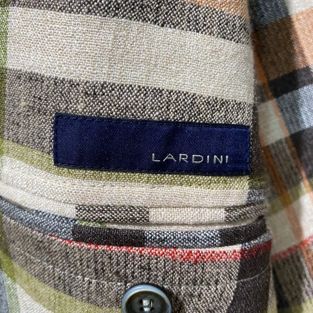 [LARDINI] Chaqueta con estampado de cuadros