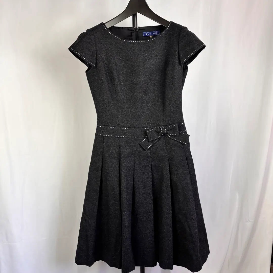 [M'S Gracie] [Cashmere] M'S GRACY dress, short sleeves, made in Japan