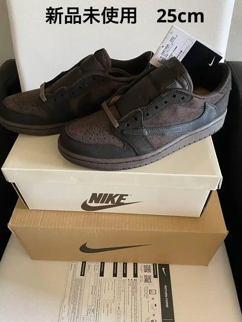 NIKE Air Jordan 1 LOW Travis Scott 25cm Brand new and unused