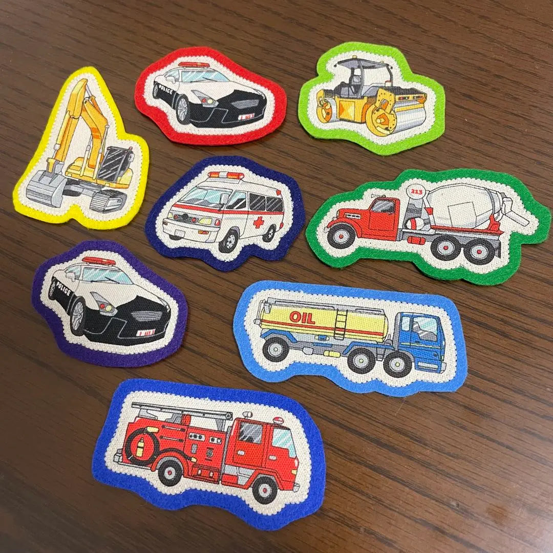 Car patch ☆ 8 pieces set | 車ワッペン☆8枚セット