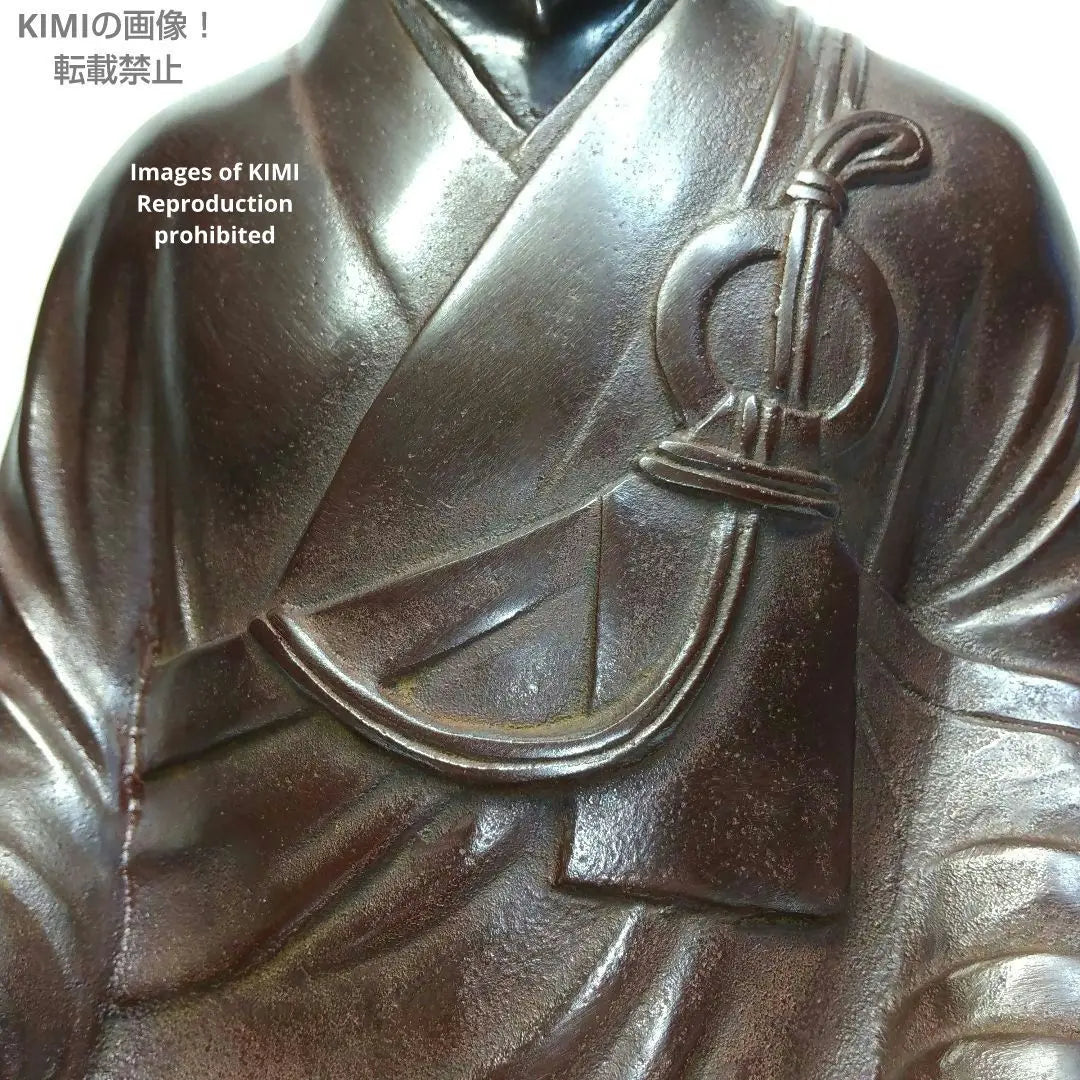 Rare Dogen Zen Master Haruyama, made by copper Buddhist art Buddhist statue Buddhist statue monk statue Nagata Haruyama Zen ZEN