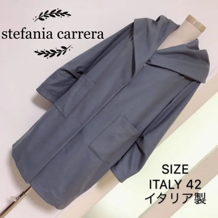 stefania carrera wool long coat made in Italy