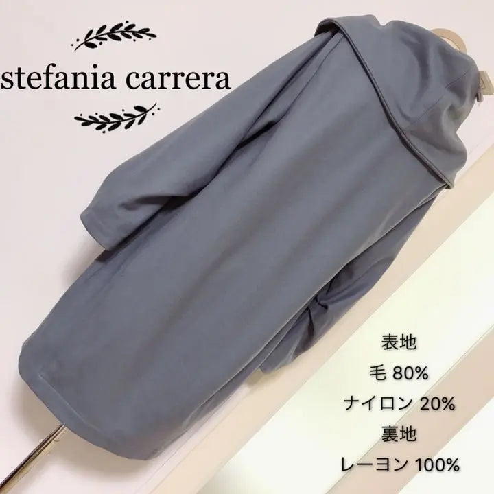 stefania carrera wool long coat made in Italy