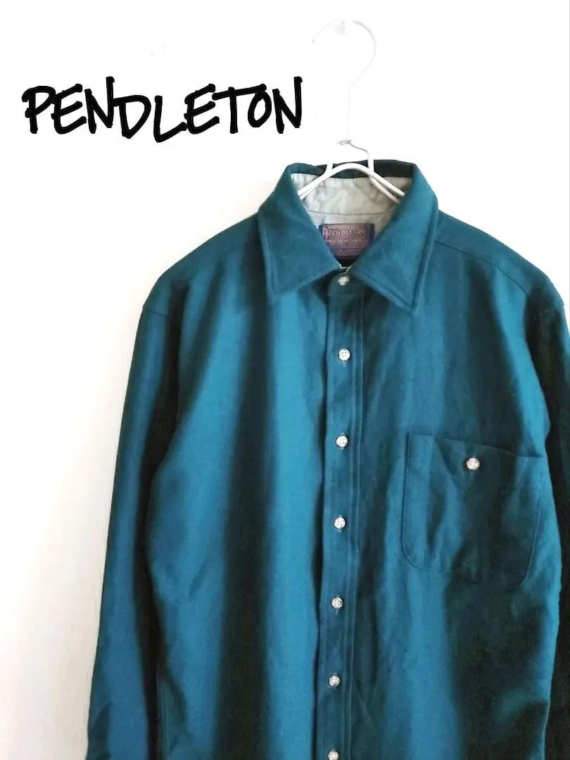 D220703 PENDLETON Patched flannel shirt