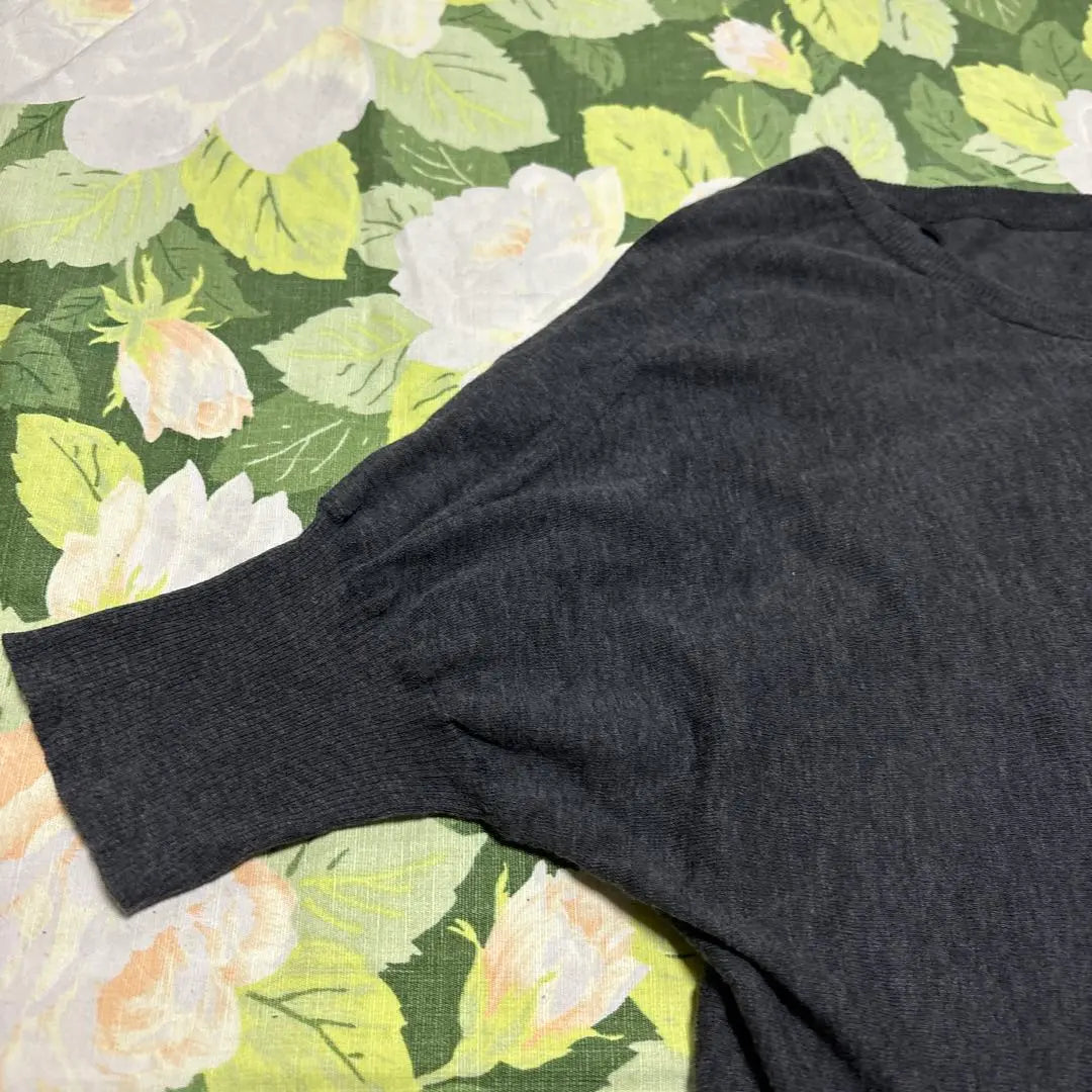 [Price reduction OK] Drawer Short-sleeved top, dark gray, size 2