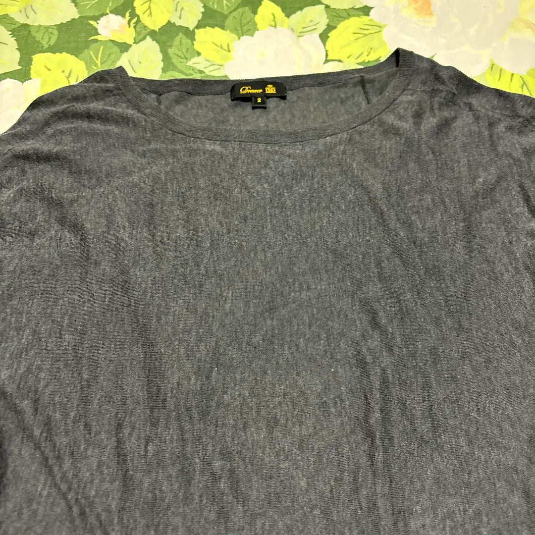 [Price reduction OK] Drawer Short-sleeved top, dark gray, size 2