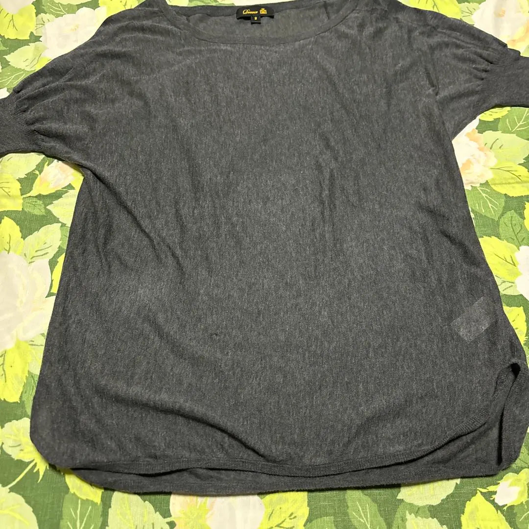 [Price reduction OK] Drawer Short-sleeved top, dark gray, size 2