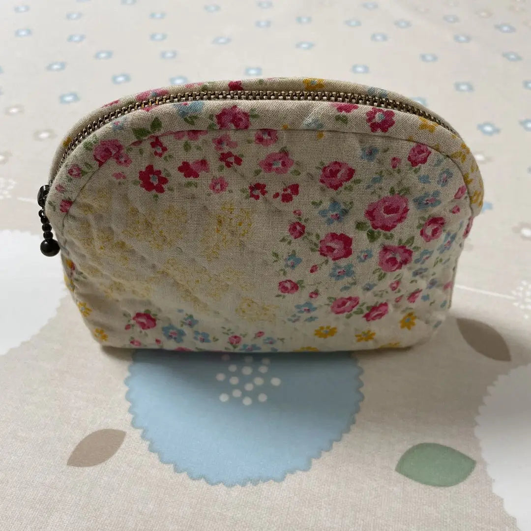 Handmade pouch floral pattern