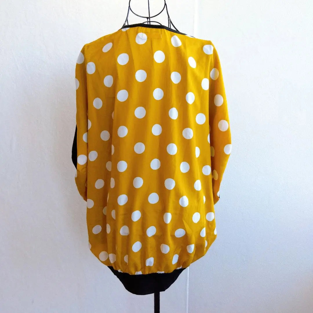 Beautiful condition ✨Remix T-shirt Dolman Polka Dot Different material Large Loose size | 美品✨リミックス Tシャツ ドルマン 水玉 異素材 大きめ ゆったりサイズ