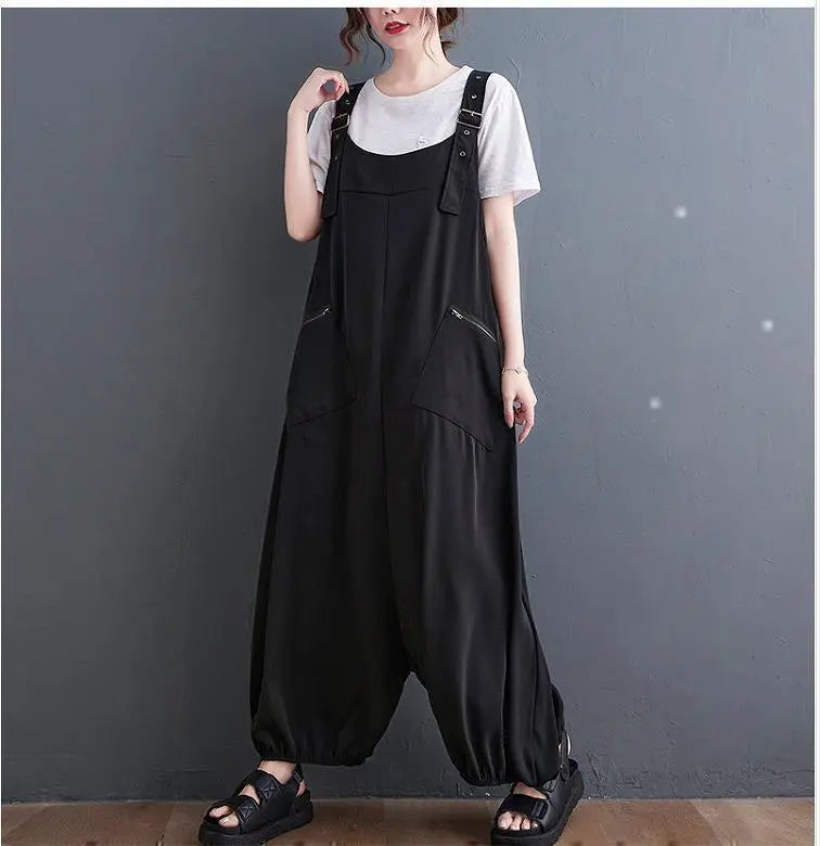 Large size for women, spring and summer, overalls, pants, overalls