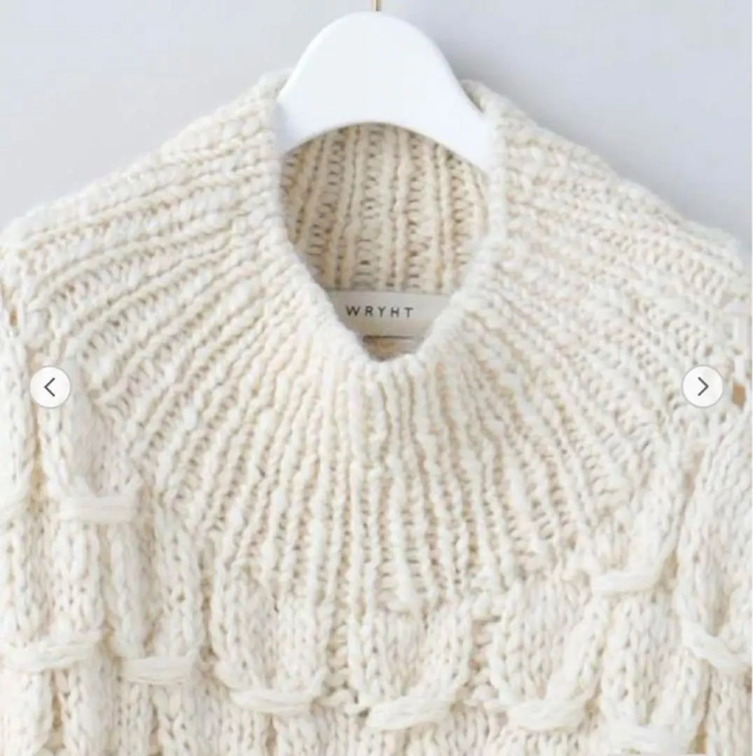 WRYHT SHELL PATTERN HAND SWEATER