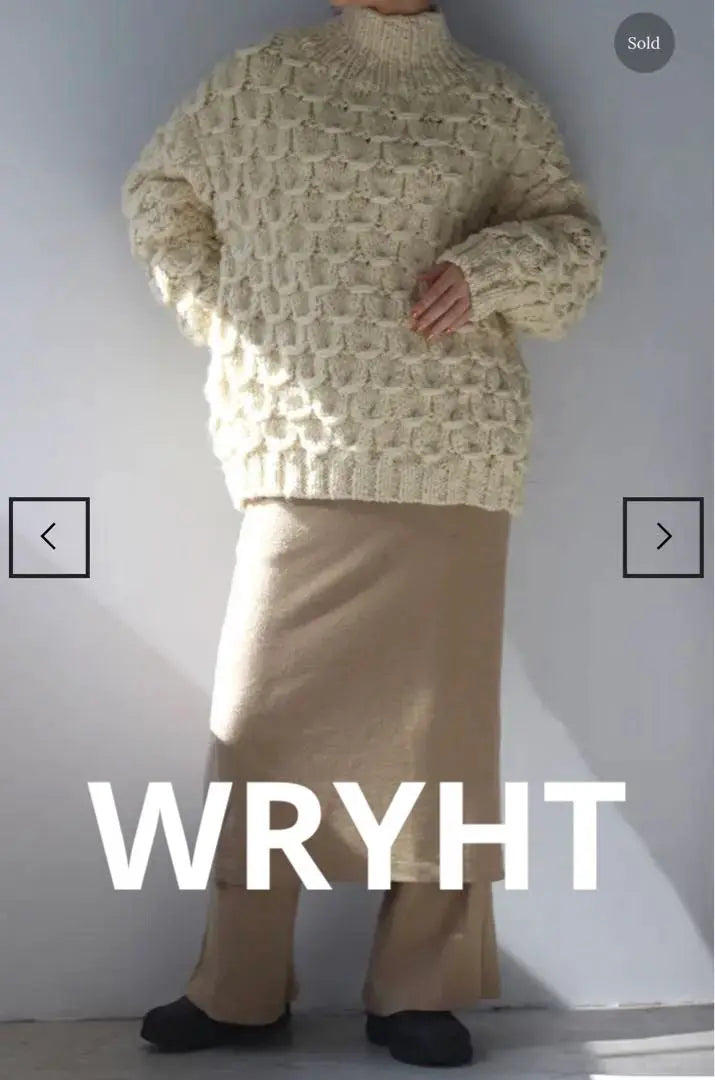 WRYHT SHELL PATTERN HAND SWEATER