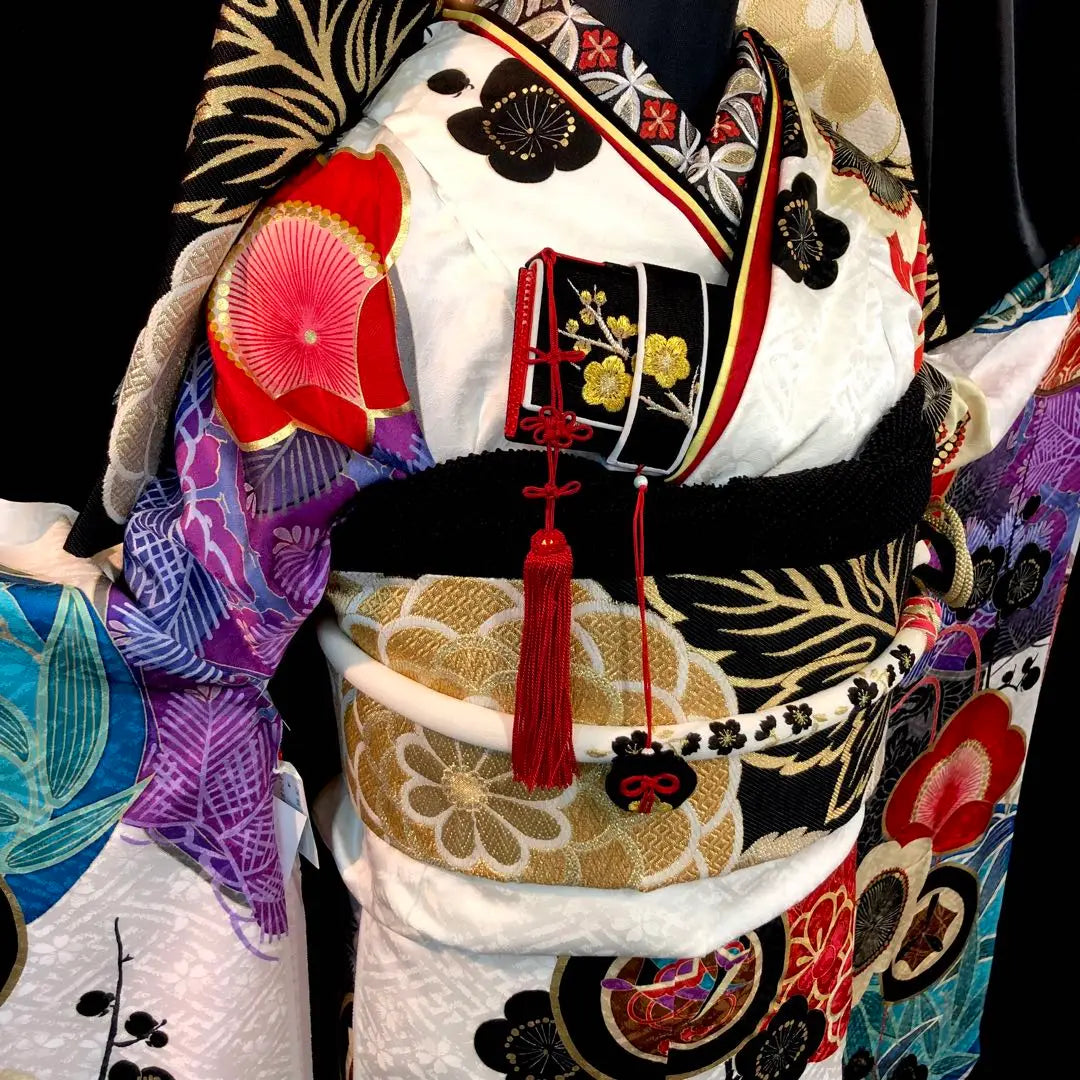 ■Incluye fabricación personalizada■Kokunoe x Nakamura Risa■Nuevo conjunto completo de furisode de seda pura■Conjunto completo de furisode Ceremonia de mayoría de edad