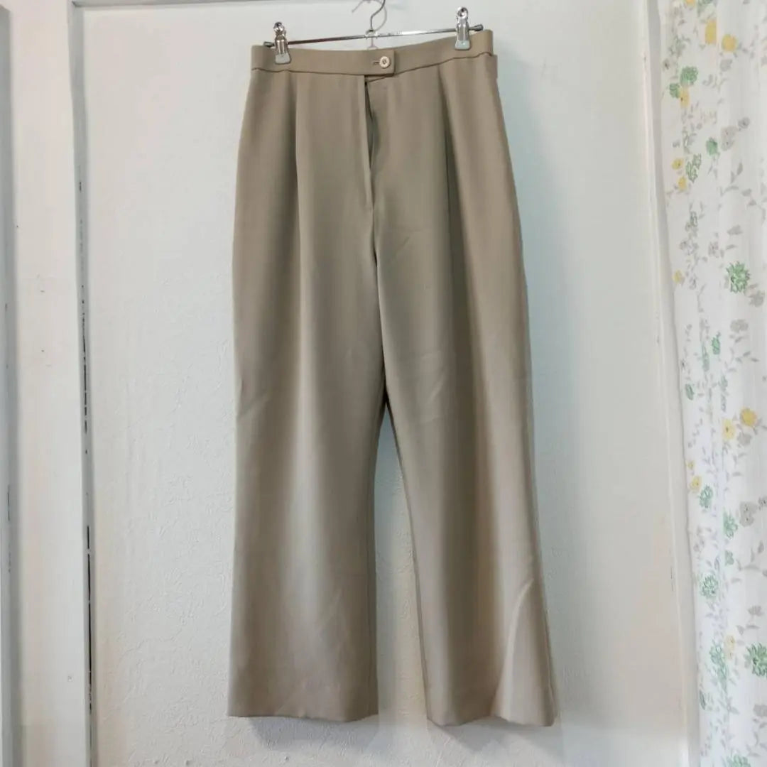 Pants for women, beige, size 11, equivalent to L size s-1015