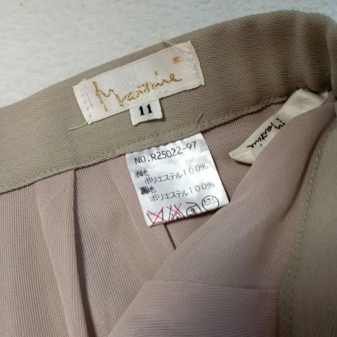 Pants for women, beige, size 11, equivalent to L size s-1015