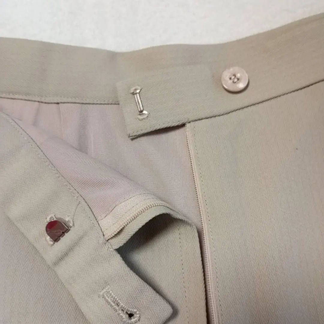 Pants for women, beige, size 11, equivalent to L size s-1015