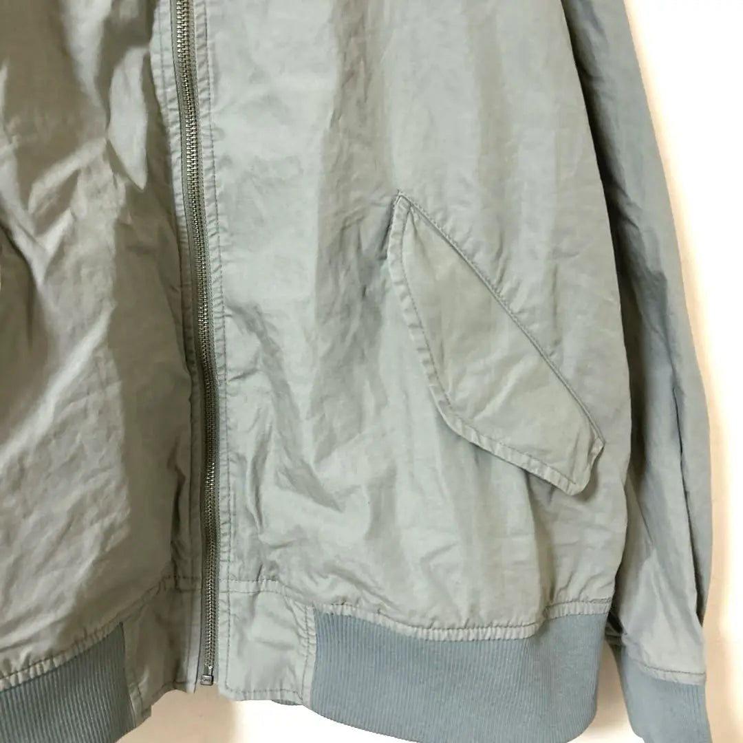 Chaqueta GU MA-1 ligera gris para hombre L ligera fácil de usar sencilla