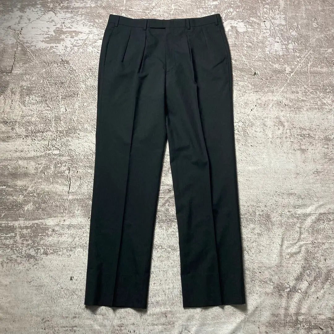 Burberry Two-Intuck Stripe Slacks Pants, Old-Style