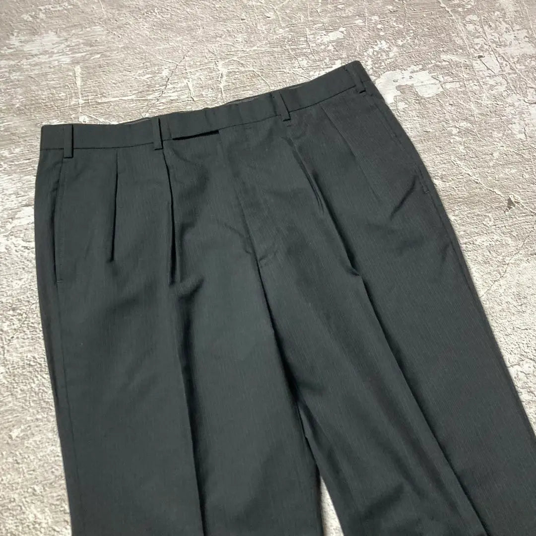 Burberry Two-Intuck Stripe Slacks Pants, Old-Style