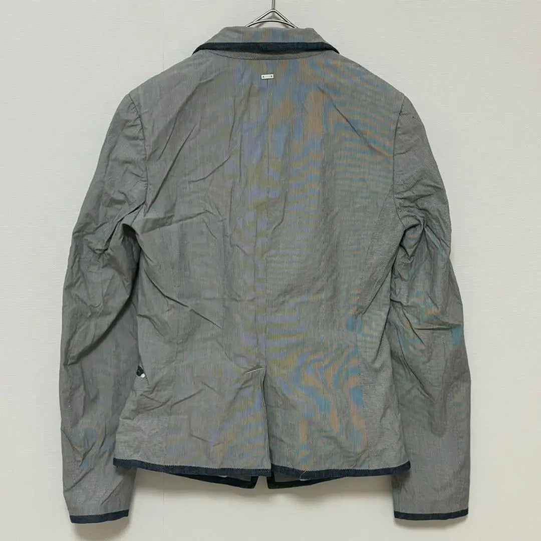 Gea Star Roh ◆ Tailored jacket/pocket lining embroidery logo cotton | ジースターロゥ◆テーラードジャケット/ポケット 裏地有り 刺繍ロゴ コットン