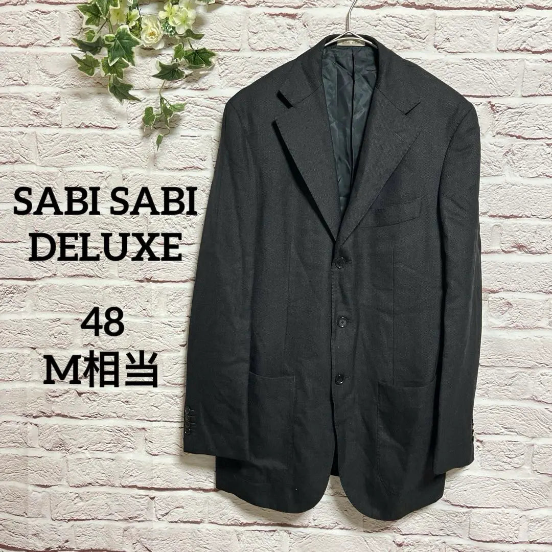 SABISABI Tailored Jacket 48 (M) Hair 100% Dark Gray