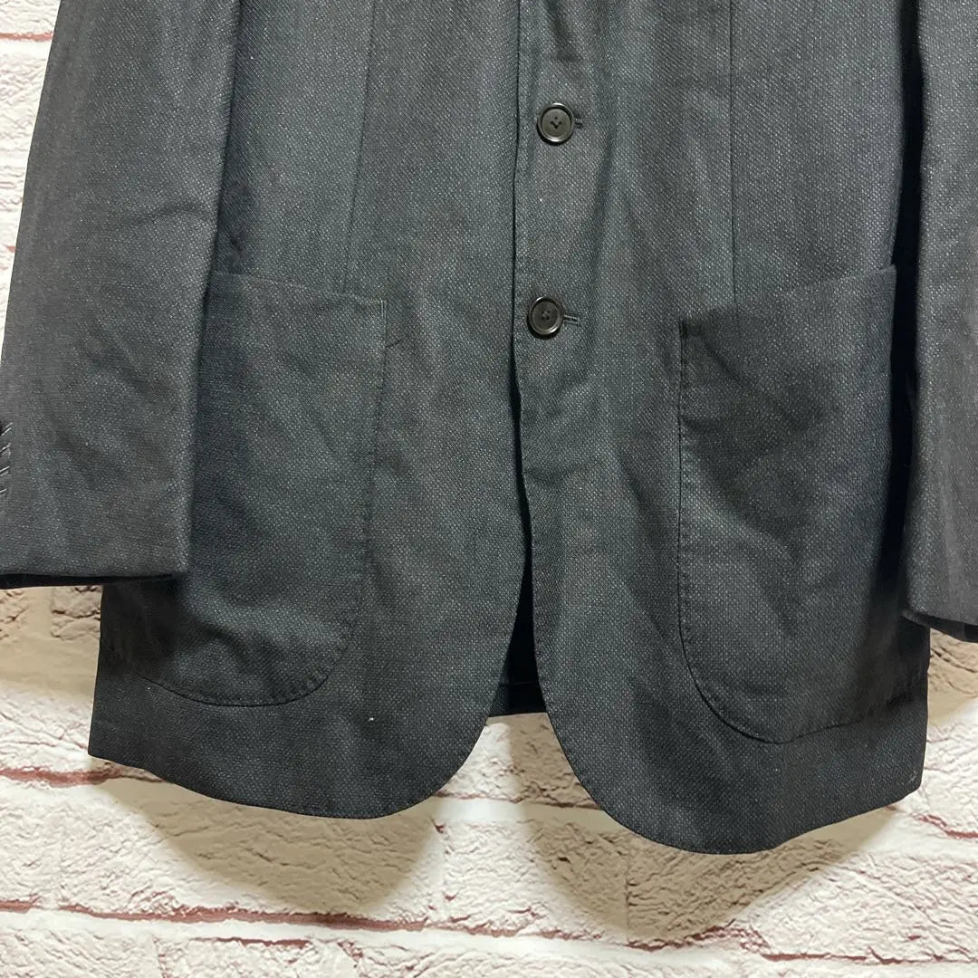 SABISABI Tailored Jacket 48 (M) Hair 100% Dark Gray