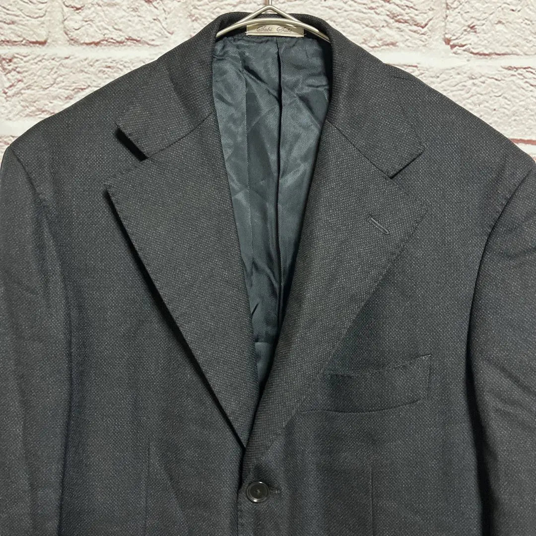 SABISABI Tailored Jacket 48 (M) Hair 100% Dark Gray