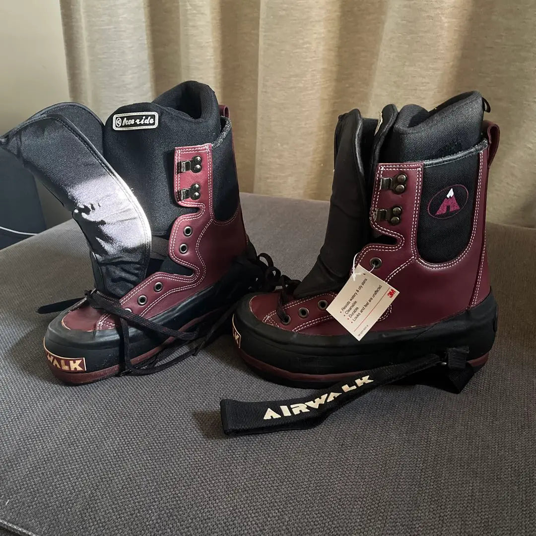 AIRWALK freeride snowboard boots black/wine red