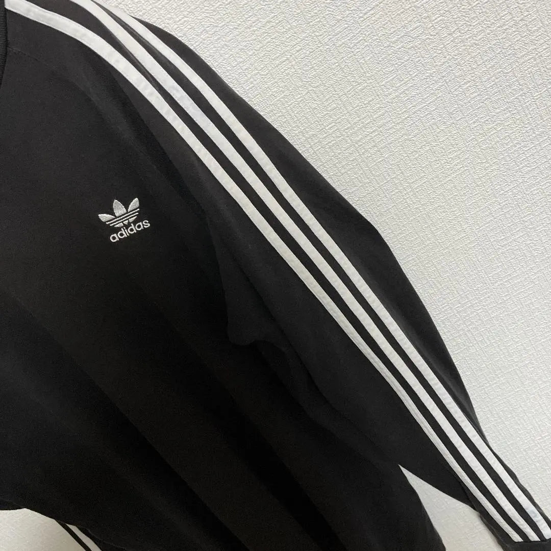 Adidas Original Three Stripes Game Shirt Black L Long Sleeve Long T-Shirt 3 Line