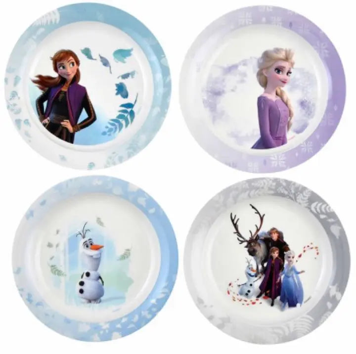 New ☆ Disney Frozen 2 Tableware Set of 4 Plates Disney