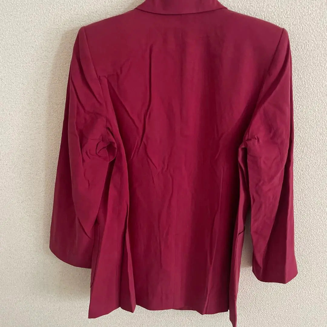 jasmi silk 100% jacket size M red long sleeves new