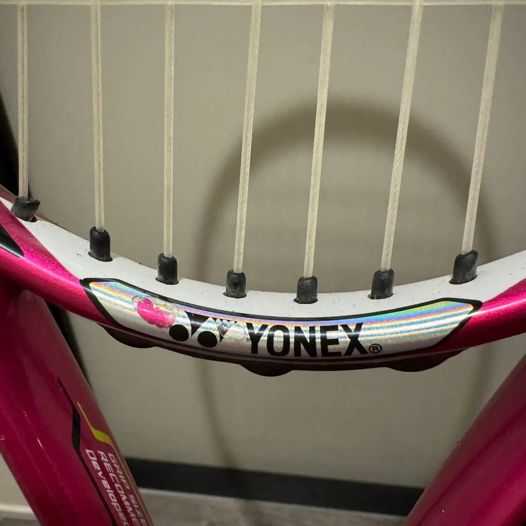 [YONEX] Yonex tennis racket soft tennis white color pink