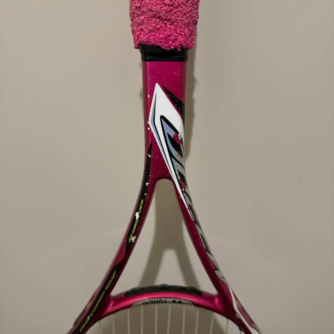 [YONEX] Raqueta de tenis Yonex suave color blanco rosa