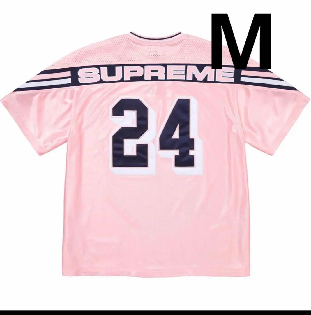 Camiseta de fútbol Supreme Jacquard Rib de color rosa