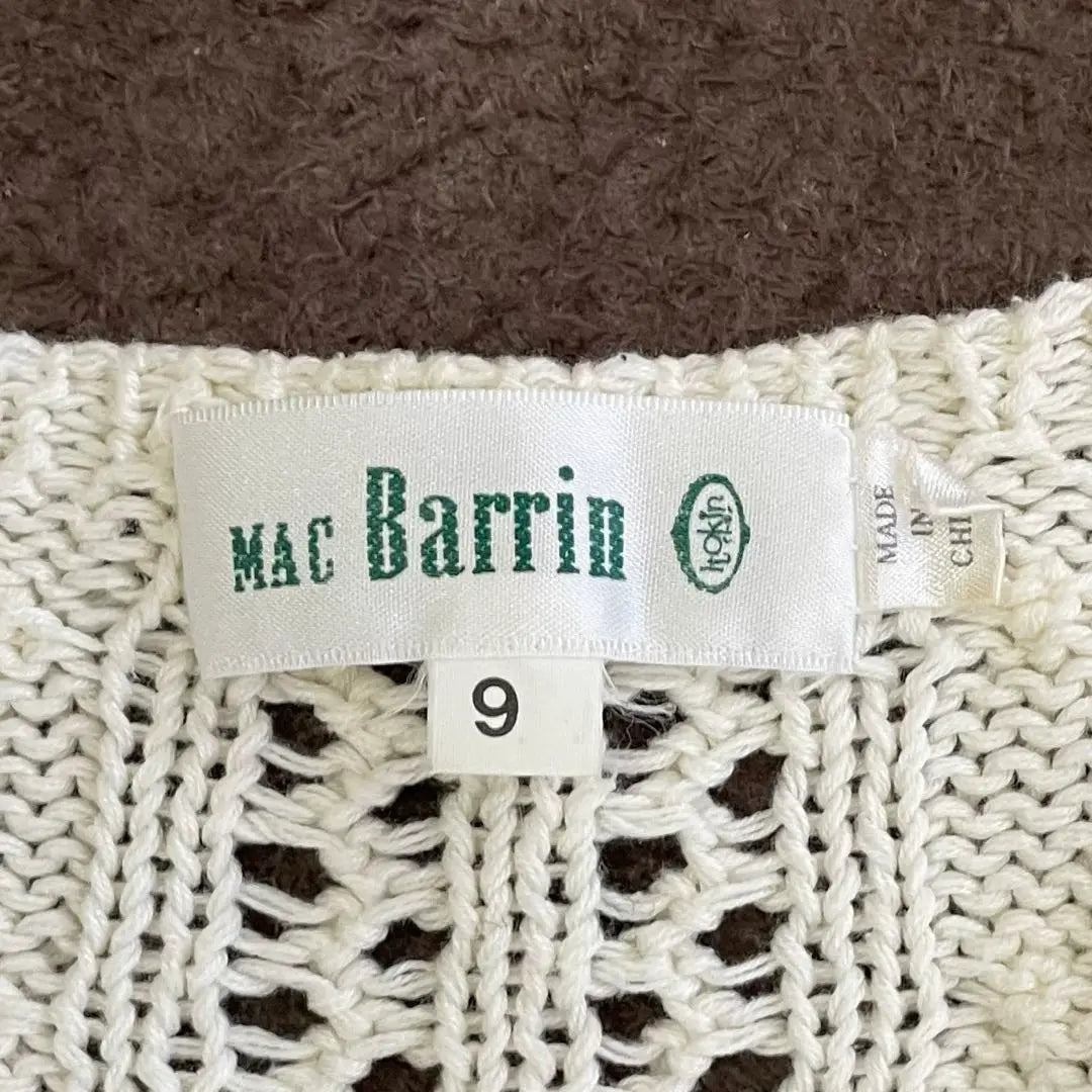 ✨ Extreme item ✨ Mac Barrin Spring Cardigan V neck lace knitting No. 9