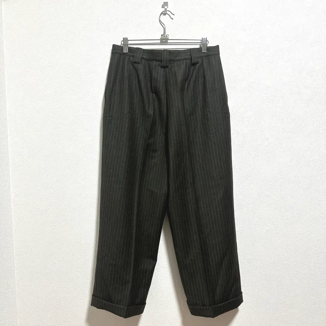 《LOEWE》 LOEWE (44) 100% wool slacks striped green