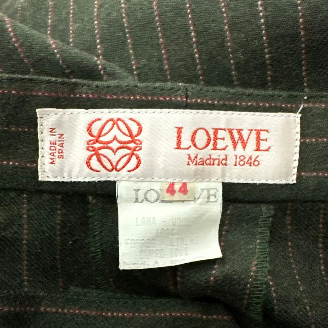 《LOEWE》 LOEWE (44) 100% wool slacks striped green