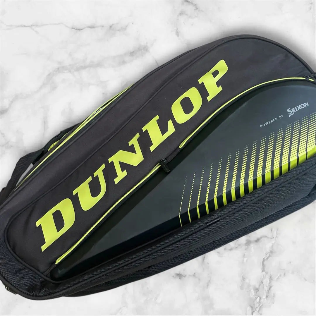 Bolsa para raquetas de tenis DUNLOP negra/amarilla para 12 piezas