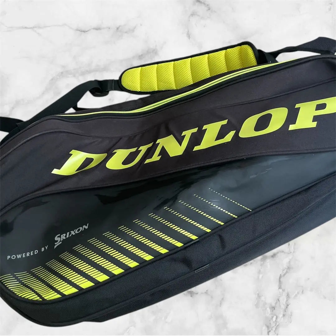 Bolsa para raquetas de tenis DUNLOP negra/amarilla para 12 piezas