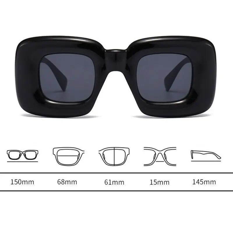 Black Korean Sunglasses Retro Summer Omothy Channel American Casual Street